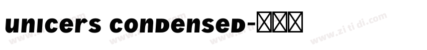 unicers condensed字体转换